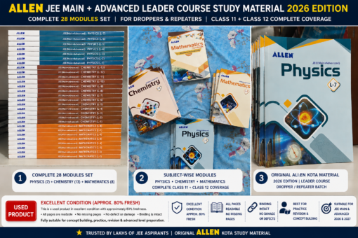 ALLEN JEE Modules Main + Advanced Leader Course Study Material 2026 ...